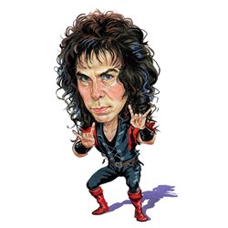 Caricature Ronnie James Dio