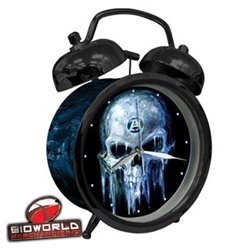 Alchemy Goth Twin Bell Alarm Clock