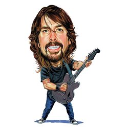 Caricature Dave Grohl