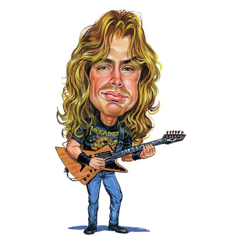 Caricature Dave Mustaine