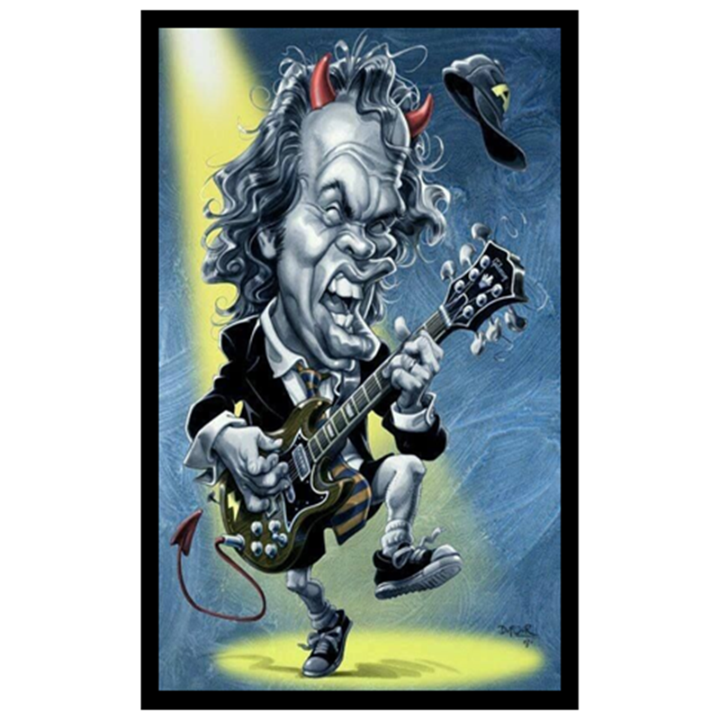 Angus Young Caricature