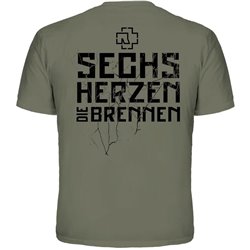 Sechs Herzen Die Brennen